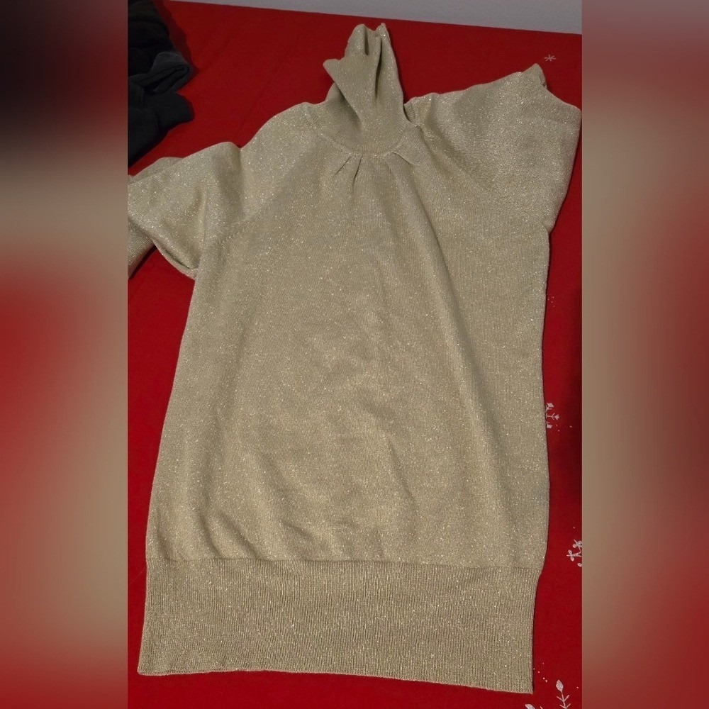 Express Gold Women's Cowl Neck Sweater Excellent Condition